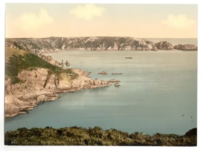Framed Print : Guernsey, Moulin Huet Bay and Saints Bay, Channel Islands Framed Print : Guernsey, Moulin Huet Bay and Saints Bay, Channel Islands