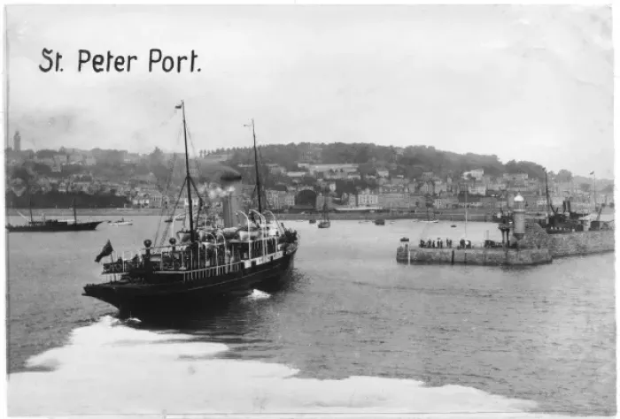Framed Print : Guernsey Port - 1900 Framed Print : Guernsey Port - 1900