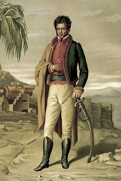 GUERRERO, Vicente (1782-1831). Leading revolutionary