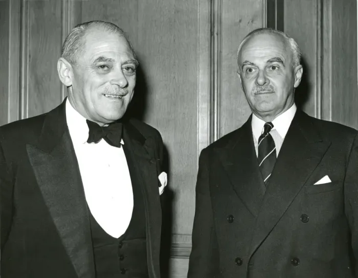 Framed Print : Guests at the fourth Royal Aeronautical Society Presiden?