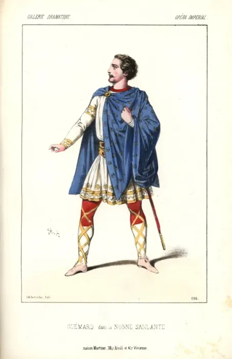 Framed Print : Gueymard in La Nonne Sanglante (The Bloody Framed Print : Gueymard in La Nonne Sanglante (The Bloody