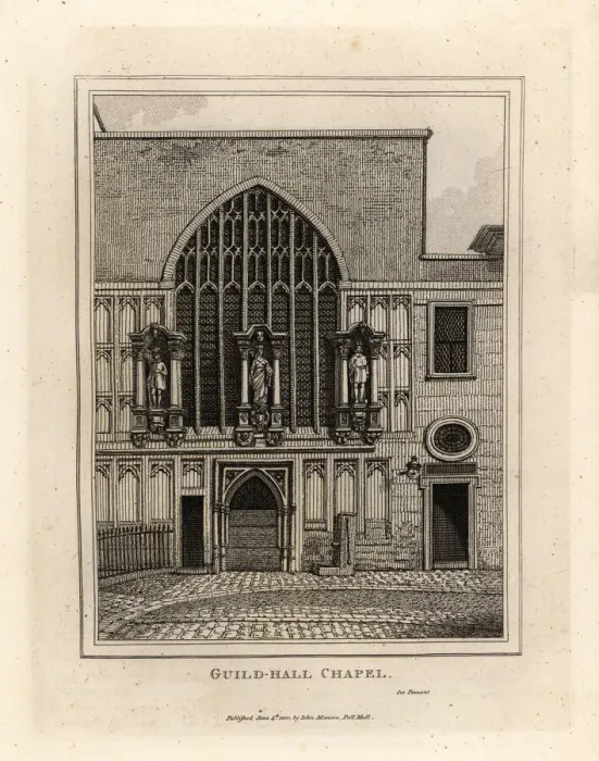 Framed Print : Guild-hall Chapel, rebuilt in 1440 Framed Print : Guild-hall Chapel, rebuilt in 1440