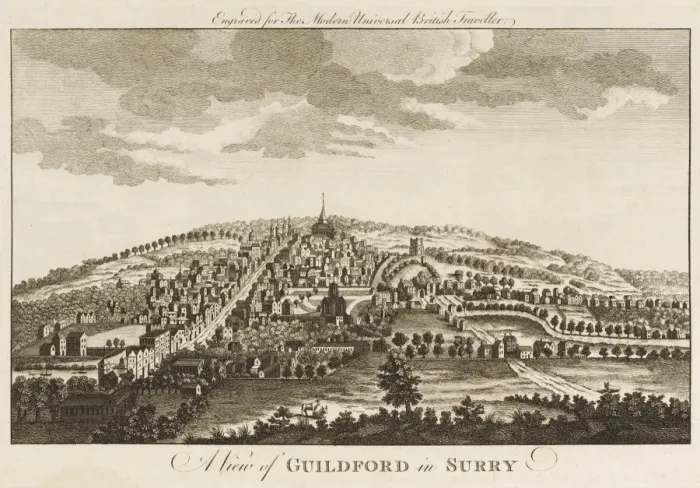 Framed Print : GUILDFORD / COOKEs 1779 Framed Print : GUILDFORD / COOKEs 1779