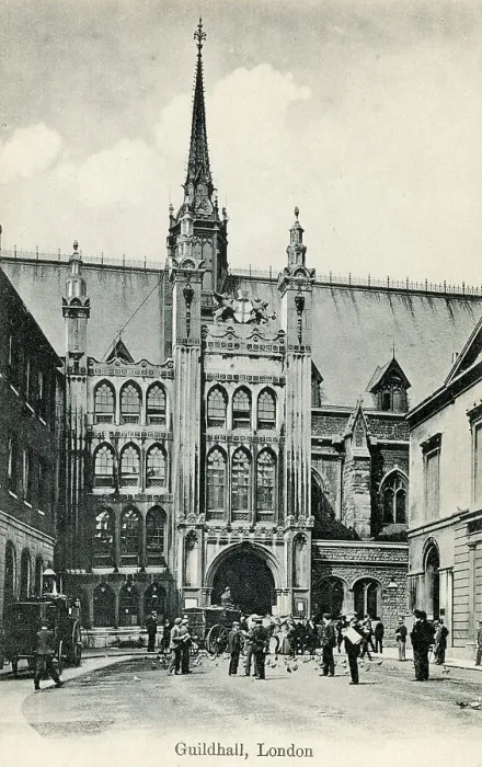 Framed Print : The Guildhall London Gordon Smith Postcard Circa Framed Print : The Guildhall London Gordon Smith Postcard Circa