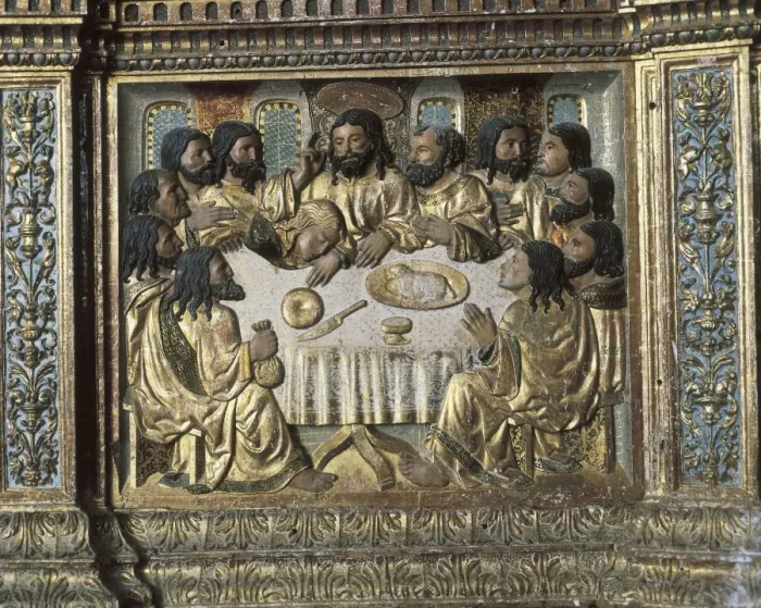 Framed Print : GUILLɎde HOLANDA (16th century). The Last Supper Framed Print : GUILLɎde HOLANDA (16th century). The Last Supper