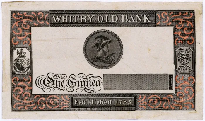 Framed Print : GUINEA NOTE FROM WHITBY Framed Print : GUINEA NOTE FROM WHITBY
