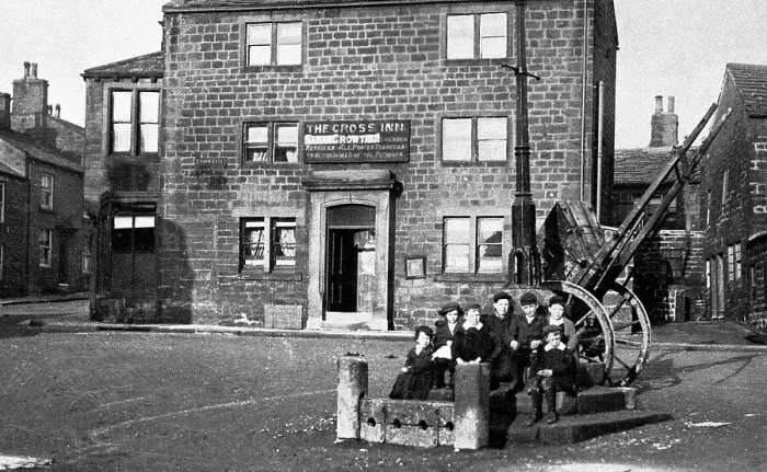 Framed Print : Guiseley Stocks early 1900s Framed Print : Guiseley Stocks early 1900s