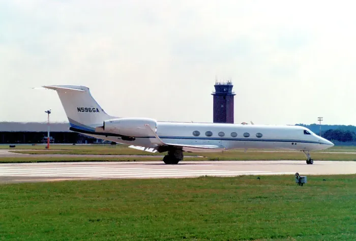 Framed Print : Gulfstream Aerospace G-V N596GA Framed Print : Gulfstream Aerospace G-V N596GA