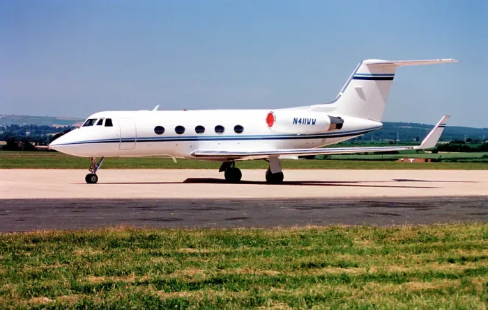Framed Print : Gulfstream G-IV N411WW Framed Print : Gulfstream G-IV N411WW