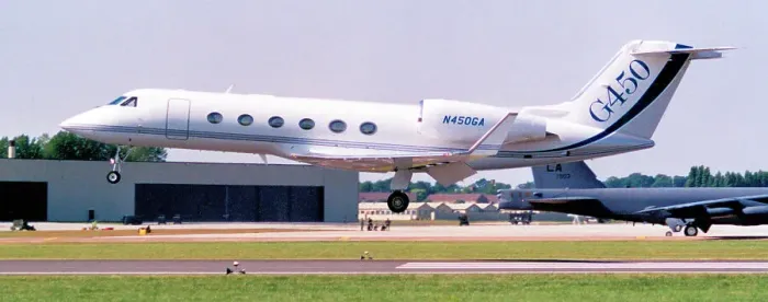 Framed Print : Gulfstream G450 N450GA Framed Print : Gulfstream G450 N450GA
