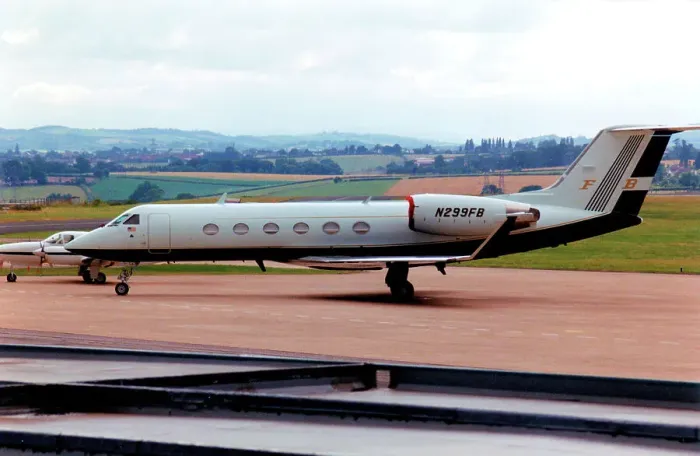Framed Print : Gulfstream IV N299FB Framed Print : Gulfstream IV N299FB