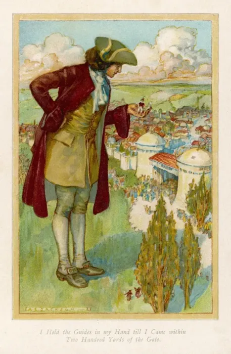 Framed Print : Gulliver in Lilliput Framed Print : Gulliver in Lilliput