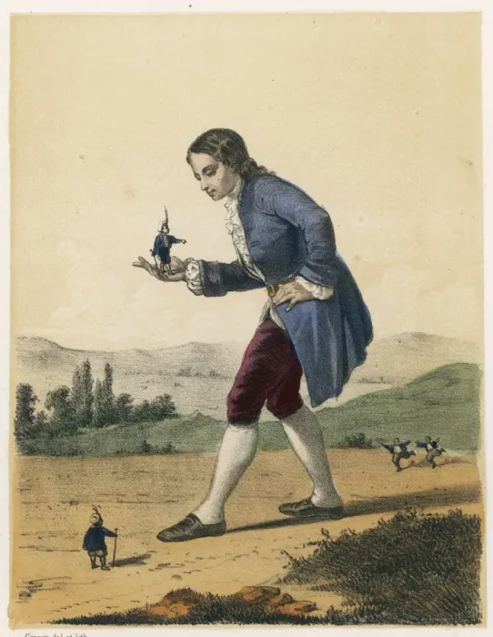 Framed Print : Gulliver in Lilliput Framed Print : Gulliver in Lilliput