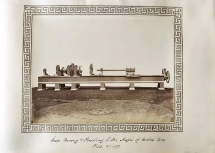 Framed Print : Gun boring and finishing lathe Framed Print : Gun boring and finishing lathe