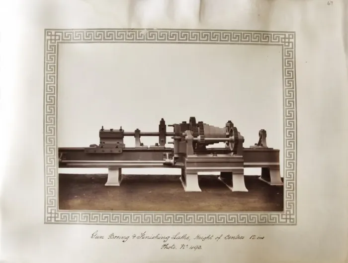 Framed Print : Gun boring and finishing lathe Framed Print : Gun boring and finishing lathe