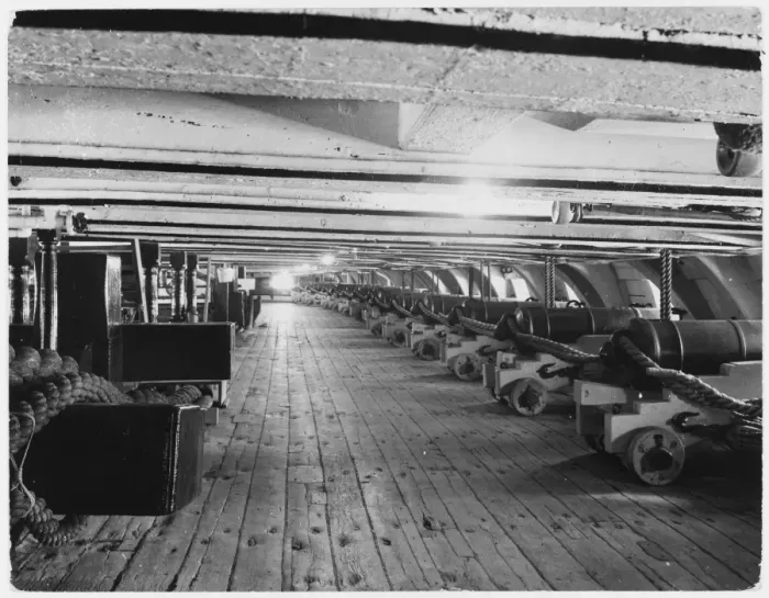 Framed Print : The Gun Deck Framed Print : The Gun Deck