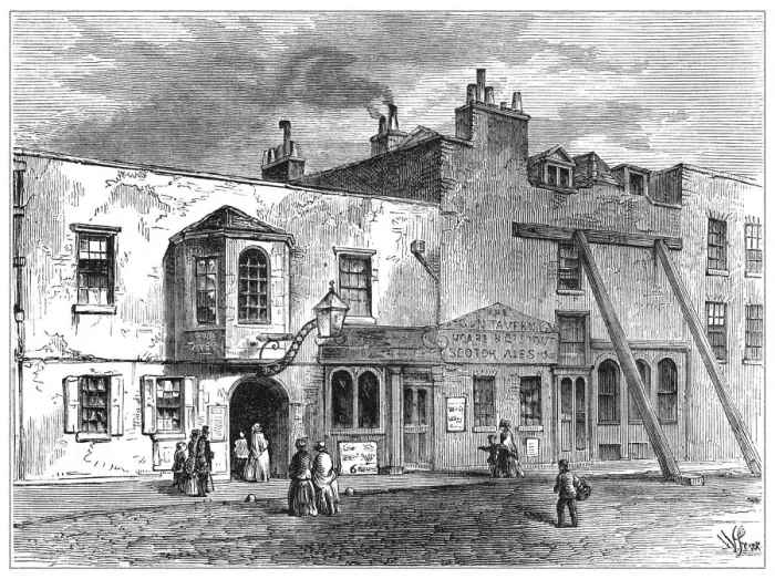 Framed Print : The Gun Tavern 1820
