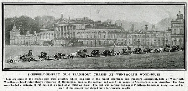 Gun transport exercise, Wentworth Woodhouse, Yorkshire