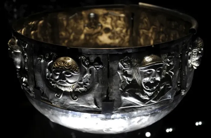 Framed Print : The Gundestrup cauldron. Silver vessel. 200 BC and 300 AD. F Framed Print : The Gundestrup cauldron. Silver vessel. 200 BC and 300 AD. F