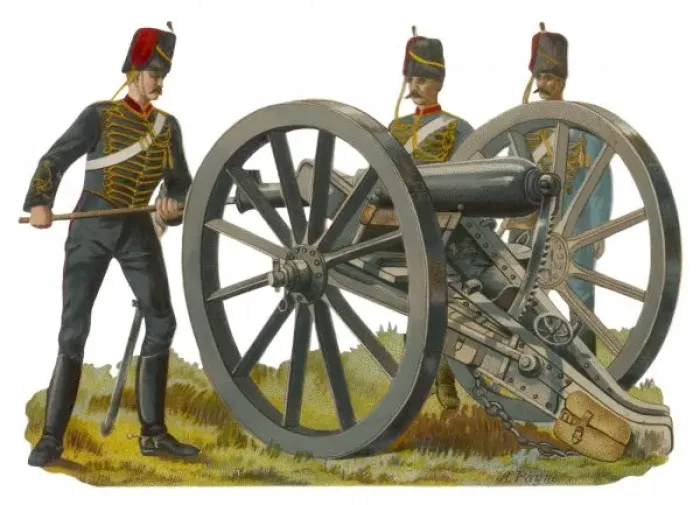 Framed Print : Gunner and Gun Framed Print : Gunner and Gun