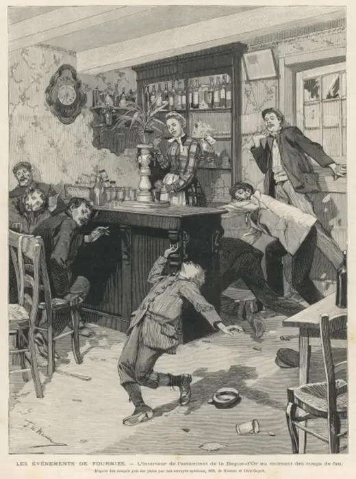 Framed Print : Gunshots in a Tavern Framed Print : Gunshots in a Tavern