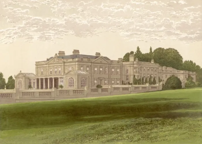 Framed Print : Gunton Park / Norfolk 1879 Framed Print : Gunton Park / Norfolk 1879