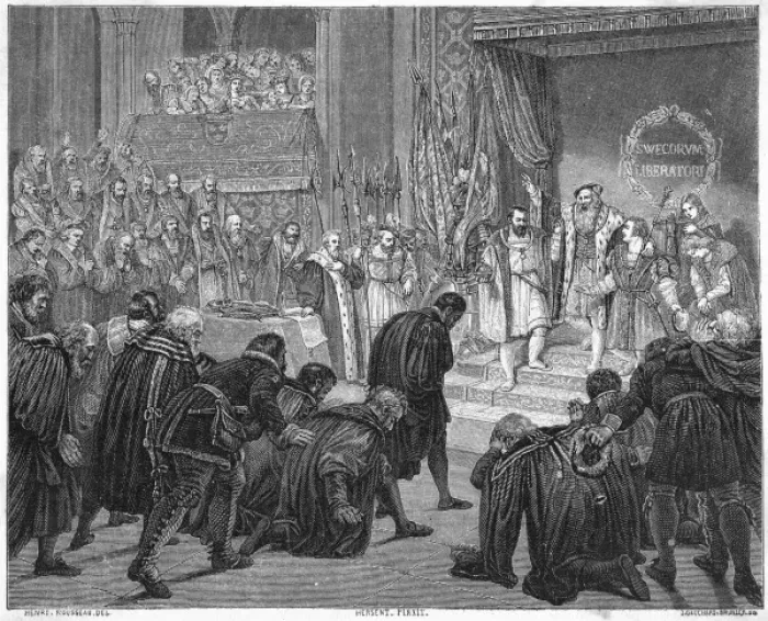 Framed Print : Gustaf I Abdicates Framed Print : Gustaf I Abdicates