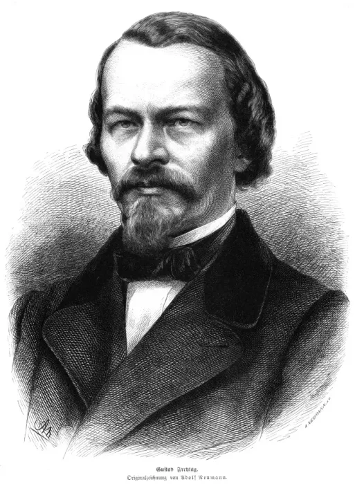Framed Print : Gustav Freytag - 1 Framed Print : Gustav Freytag - 1