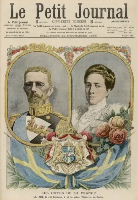 Framed Print : Gustav V / Sweden / Pj 1908 Framed Print : Gustav V / Sweden / Pj 1908