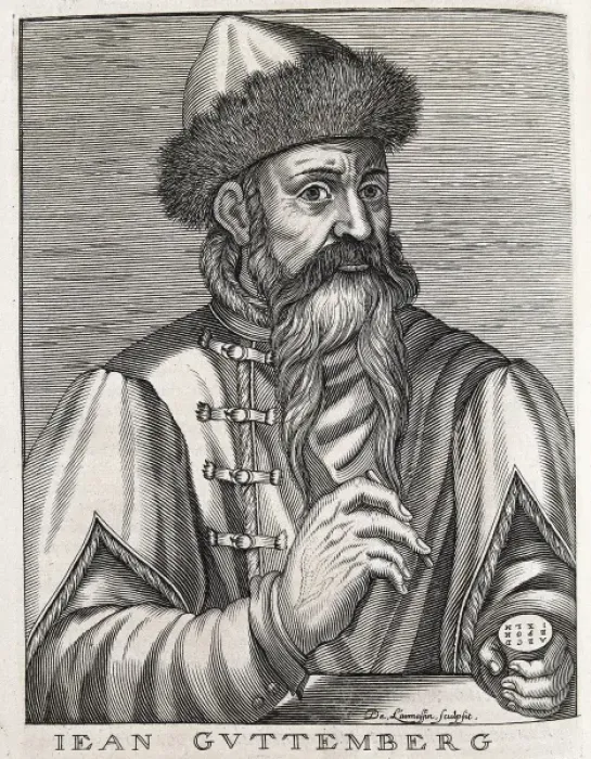 Framed Print : Gutenberg, Johannes Gensfleich (c. 1400-1468) Framed Print : Gutenberg, Johannes Gensfleich (c. 1400-1468)