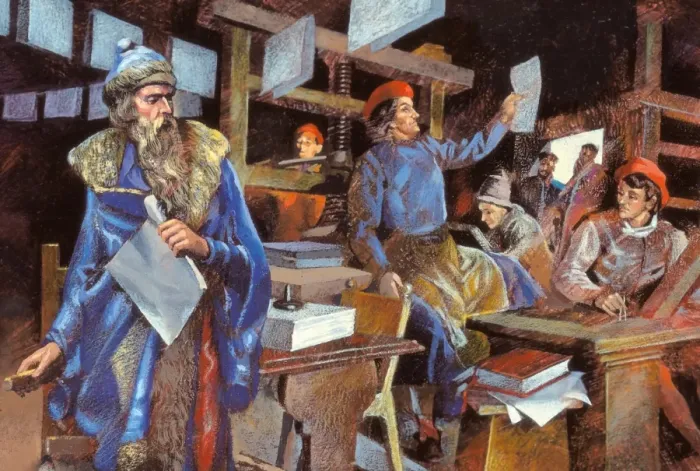 Framed Print : Gutenberg, Johannes Gensfleich (c Framed Print : Gutenberg, Johannes Gensfleich (c