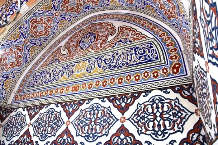 Framed Print : Detail from Guvenc Abdal Tomb in Haji Bektash Veli Museum in Framed Print : Detail from Guvenc Abdal Tomb in Haji Bektash Veli Museum in