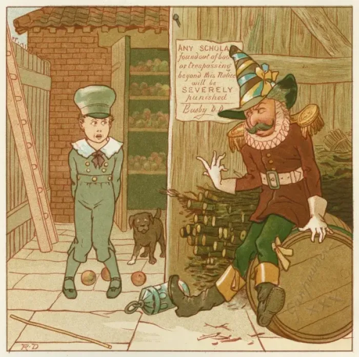 Framed Print : Guy Fawkes reprimands trespasser Framed Print : Guy Fawkes reprimands trespasser