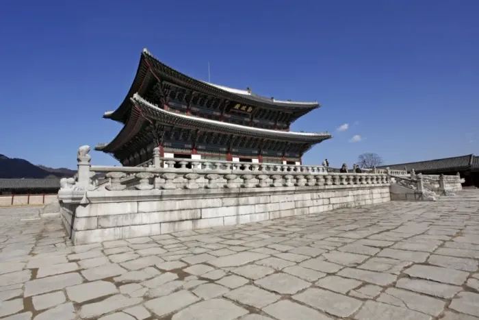 Framed Print : Gyeongbokung Palace in Seoul, South Korea Framed Print : Gyeongbokung Palace in Seoul, South Korea