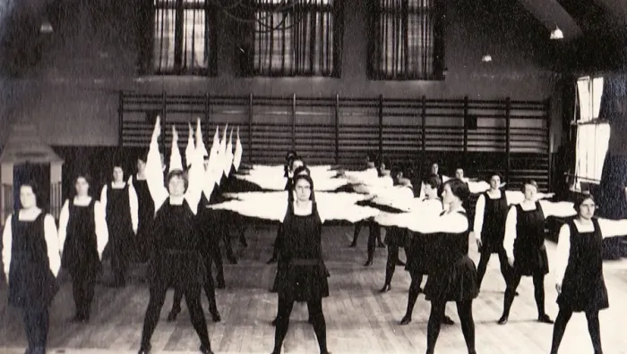 Framed Print : Gymnastic display in gymnasium Framed Print : Gymnastic display in gymnasium