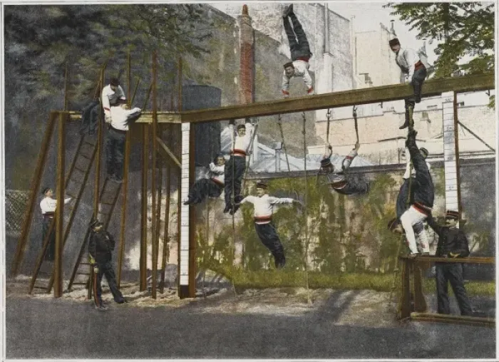 Framed Print : Gymnastic Sapeurs Framed Print : Gymnastic Sapeurs