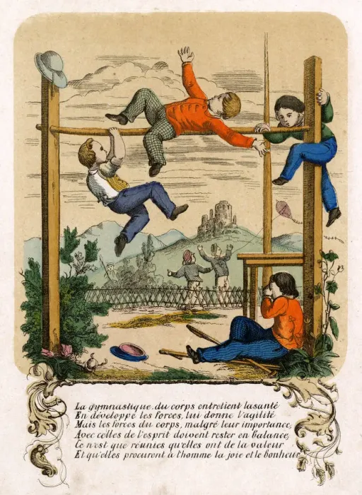 Framed Print : GYMNASTICS / CHILDREN Framed Print : GYMNASTICS / CHILDREN