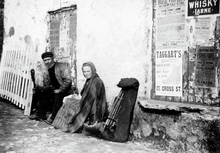 Framed Print : Gypsies, May Fair, Ballyclare, Ireland in 1883 Framed Print : Gypsies, May Fair, Ballyclare, Ireland in 1883