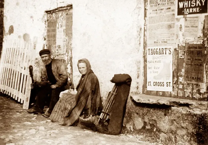 Framed Print : Gypsies, May Fair, Ballyclare, Ireland in 1883 Framed Print : Gypsies, May Fair, Ballyclare, Ireland in 1883