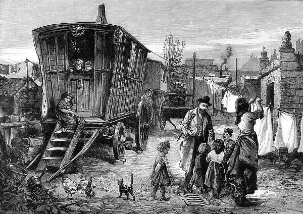 Gypsy camp in Notting Hill