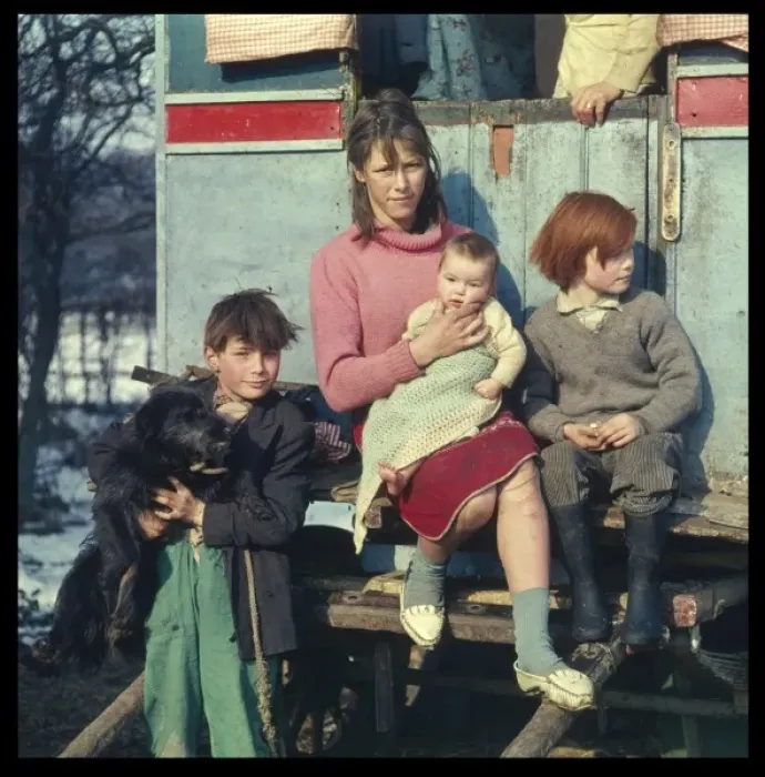 Framed Print : Gypsy Family - 1973 Framed Print : Gypsy Family - 1973