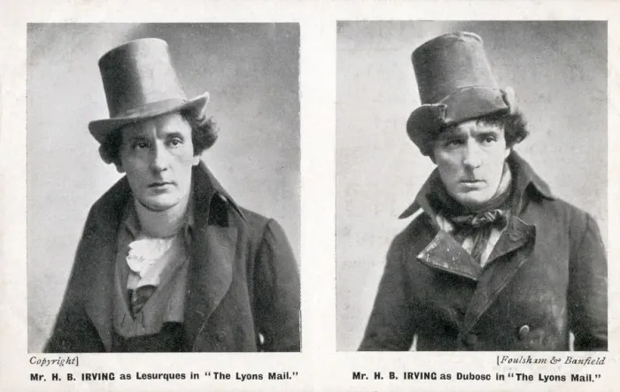 Framed Print : H B Irving as two characters in The Lyons Mail, Newcastle Framed Print : H B Irving as two characters in The Lyons Mail, Newcastle