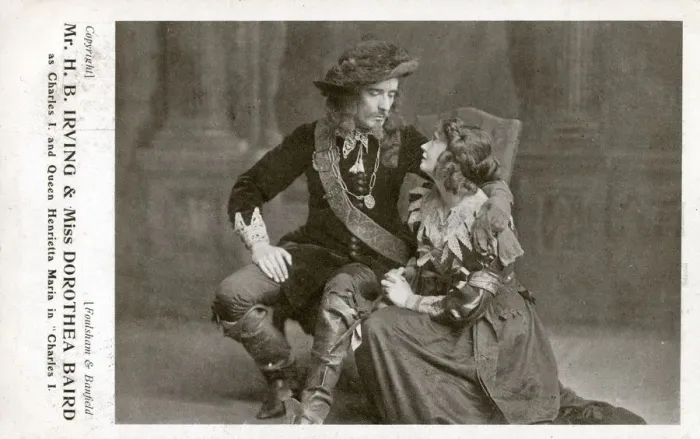Framed Print : H B Irving and Dorothea Baird as Charles I and his Queen Framed Print : H B Irving and Dorothea Baird as Charles I and his Queen