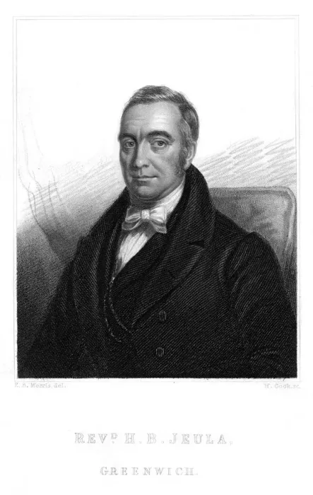 Framed Print : H B JEULA English dissenting churchman, minister at Greenwich. Date: CIRCA 1838 Framed Print : H B JEULA English dissenting churchman, minister at Greenwich. Date: CIRCA 1838