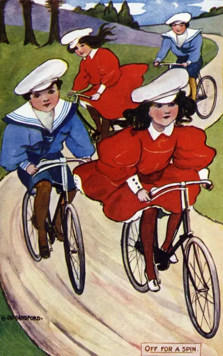 Framed Print : H Dix Sandford. Cycling Framed Print : H Dix Sandford. Cycling