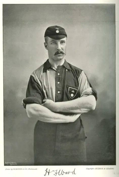 Framed Print : H F Ward, footballer, cricketer and athlete