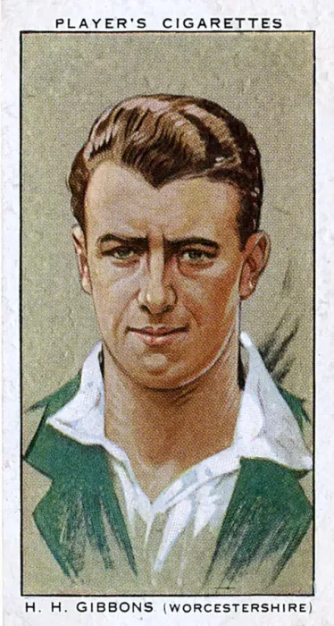 Framed Print : H H Gibbons, Worcestershire County cricketer Framed Print : H H Gibbons, Worcestershire County cricketer