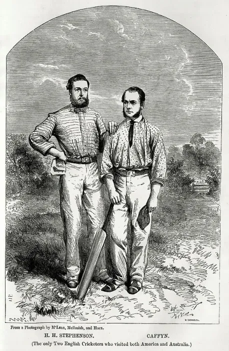 Framed Print : H H Stephenson and Billy Caffyn, English cricketers Framed Print : H H Stephenson and Billy Caffyn, English cricketers