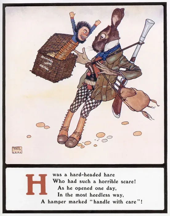 Framed Print : H was a hard-headed hare Framed Print : H was a hard-headed hare