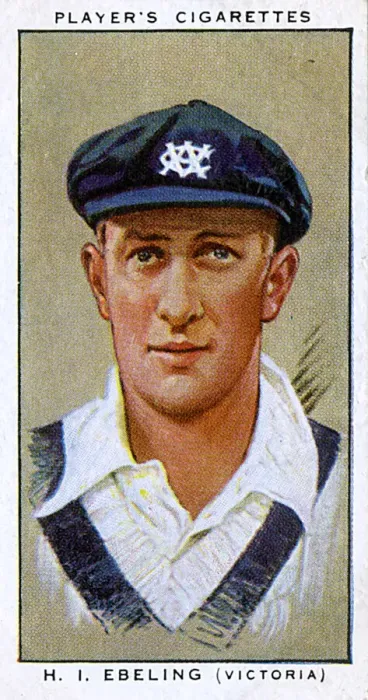Framed Print : H I Ebeling, Australian cricketer, Victoria Framed Print : H I Ebeling, Australian cricketer, Victoria